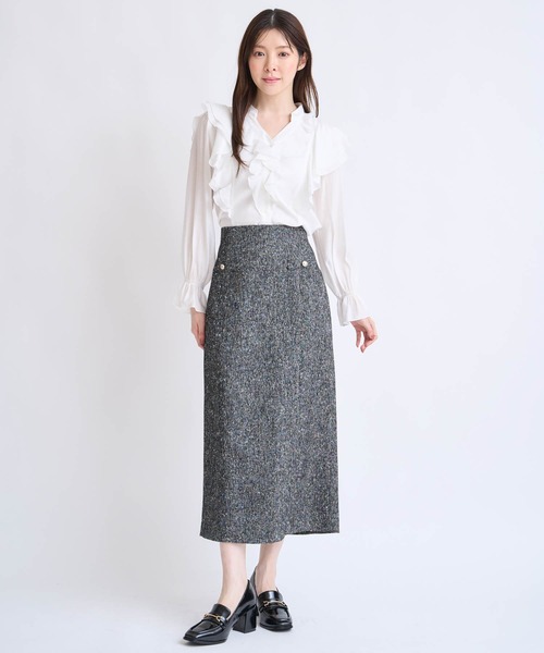 NOELA(ノエラ)の「フリルスキッパーブラウス(シャツ/ブラウス・レディース・ベージュ/オフホワイト/イエロー・フリー)」の9枚目の写真