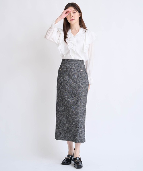 NOELA(ノエラ)の「フリルスキッパーブラウス(シャツ/ブラウス・レディース・ベージュ/オフホワイト/イエロー・フリー)」の10枚目の写真