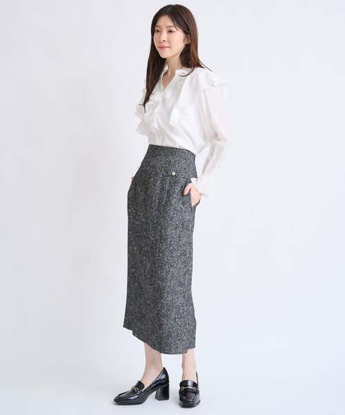 NOELA(ノエラ)の「フリルスキッパーブラウス(シャツ/ブラウス・レディース・ベージュ/オフホワイト/イエロー・フリー)」の11枚目の写真