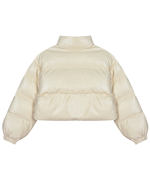 NICK&NICOLE(ニックアンドニコール)の「PREMIUM VEGAN LEATHER CROP PADDING_BLACK(ダウンジャケット/コート・レディース・その他・FREE)」の5枚目の写真