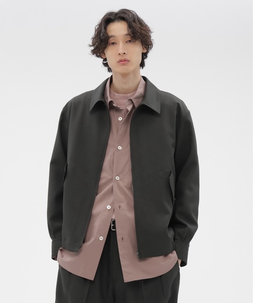 MARGARET HOWELL(マーガレットハウエル)の「DOUBLE TWISTED WOOL(ブルゾン・メンズ・チャコール・SMALL/MEDIUM/LARGE)」の1枚目の写真