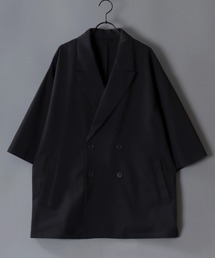SITRY（シトリー）の「Half Sleeve Double-Breasted Tailored Jacket/オーバーサイズ ドレープ 半袖 ダブルテーラードジャケット セットアップ対応（テーラードジャケット）」
