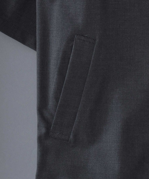 SITRY(シトリー)の「Half Sleeve Double-Breasted Tailored Jacket/オーバーサイズ ドレープ 半袖 ダブルテーラードジャケット セットアップ対応(テーラードジャケット・メンズ・ブラック/チャコール・M/L/LL)」の19枚目の写真
