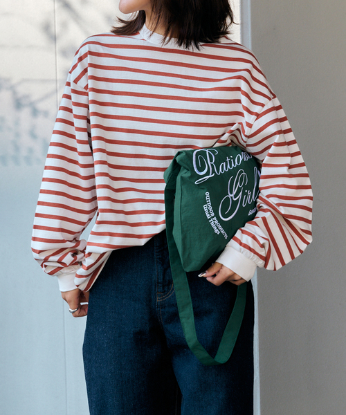 OUTDOOR PRODUCTS(アウトドアプロダクツ)の「WEB・横浜店限定カラーあり Rational Girl ナイロン2WAYトート(クラッチバッグ・レディース・タン/グリーン/ブルー系その他/ブラウン/ブラック・FREE)」の13枚目の写真