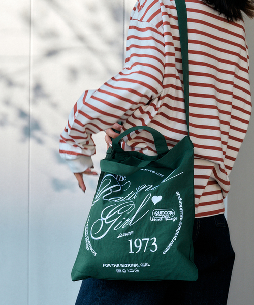 OUTDOOR PRODUCTS(アウトドアプロダクツ)の「WEB・横浜店限定カラーあり Rational Girl ナイロン2WAYトート(クラッチバッグ・レディース・タン/グリーン/ブルー系その他/ブラウン/ブラック・FREE)」の17枚目の写真