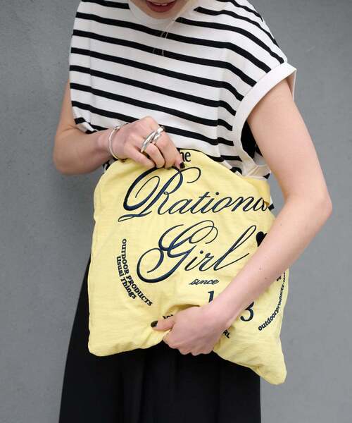 OUTDOOR PRODUCTS(アウトドアプロダクツ)の「追加3 Rational Girl ナイロン2WAYトート(クラッチバッグ・レディース・タン/グリーン/ブルー系その他/ブラウン/ブラック/ネイビー/イエロー/パープル・FREE)」の8枚目の写真