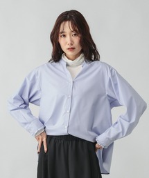 GLOBAL WORK | 365日マイスタイルフリルブラウス/601193(シャツ/ブラウス)