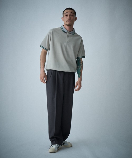 THE BOLDMAN(ザ ボールドマン)の「Active Polo Shirts / アクティブポロシャツ(ポロシャツ・メンズ・グレイッシュベージュ/ブラック/ネイビー・MEDIUM/LARGE)」の7枚目の写真