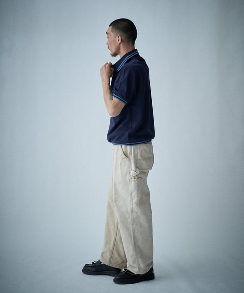 THE BOLDMAN(ザ ボールドマン)の「Active Polo Shirts / アクティブポロシャツ(ポロシャツ・メンズ・グレイッシュベージュ/ブラック/ネイビー・MEDIUM/LARGE)」の11枚目の写真