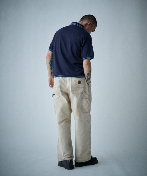 THE BOLDMAN(ザ ボールドマン)の「Active Polo Shirts / アクティブポロシャツ(ポロシャツ・メンズ・グレイッシュベージュ/ブラック/ネイビー・MEDIUM/LARGE)」の12枚目の写真
