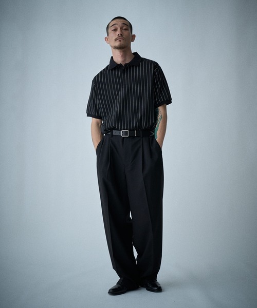 THE BOLDMAN(ザ ボールドマン)の「Active Polo Shirts / アクティブポロシャツ(ポロシャツ・メンズ・グレイッシュベージュ/ブラック/ネイビー・MEDIUM/LARGE)」の15枚目の写真