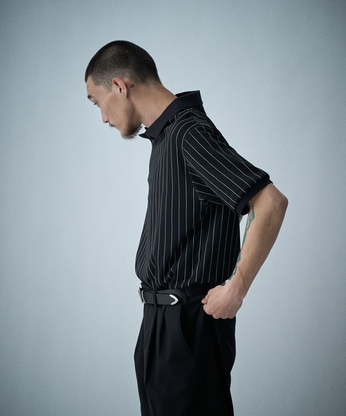 THE BOLDMAN(ザ ボールドマン)の「Active Polo Shirts / アクティブポロシャツ(ポロシャツ・メンズ・グレイッシュベージュ/ブラック/ネイビー・MEDIUM/LARGE)」の13枚目の写真