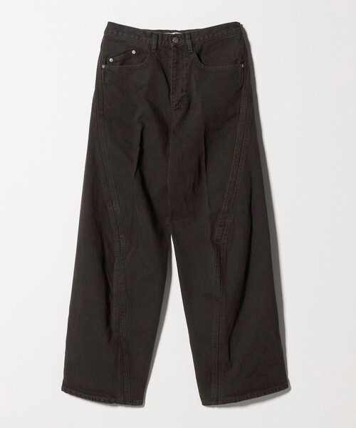 NVRFRGT(ネヴァーフォーゲット)の「<NVRFRGT>3D ツイスト ワイド ジーンズ(デニムパンツ・メンズ・ダークブラウン・2)」の1枚目の写真