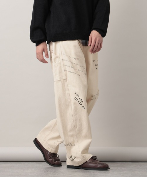 RAGEBLUE（レイジブルー）の「12oz Denim Barrel Painter Pants/カツラギデニムバレルペインターパンツ【セットアップ対応】（デニムパンツ・メンズ・ネイビー/ピンク/ホワイト・LARGE/MEDIUM）」の6枚目の写真