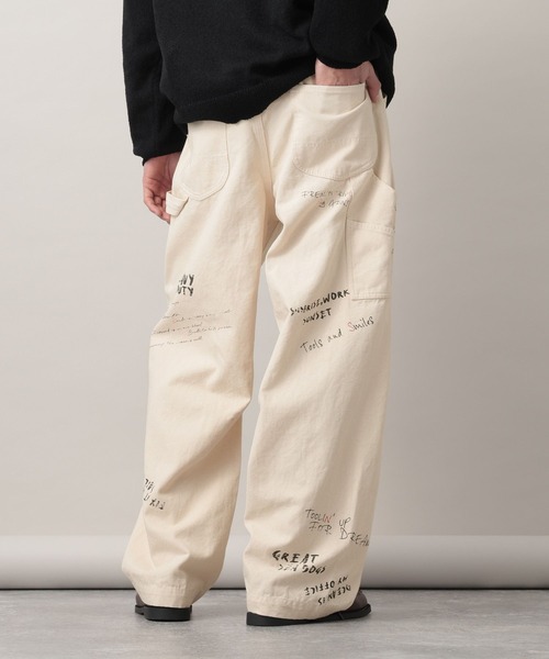 RAGEBLUE（レイジブルー）の「12oz Denim Barrel Painter Pants/カツラギデニムバレルペインターパンツ【セットアップ対応】（デニムパンツ・メンズ・ネイビー/ピンク/ホワイト・LARGE/MEDIUM）」の7枚目の写真
