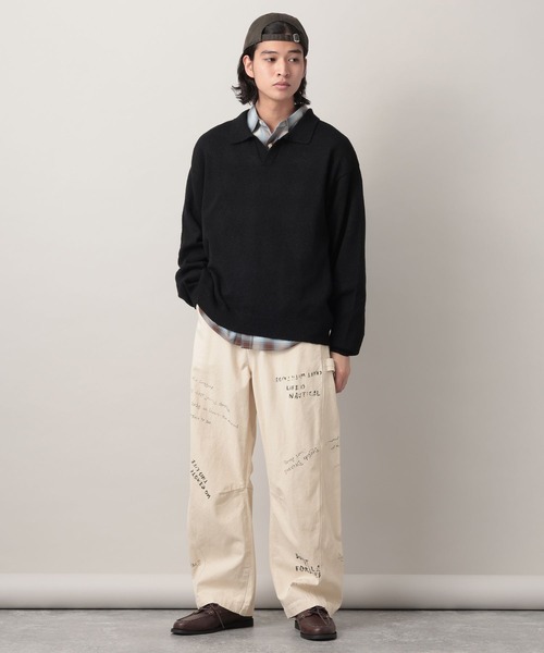 RAGEBLUE（レイジブルー）の「12oz Denim Barrel Painter Pants/カツラギデニムバレルペインターパンツ【セットアップ対応】（デニムパンツ・メンズ・ネイビー/ピンク/ホワイト・LARGE/MEDIUM）」の8枚目の写真