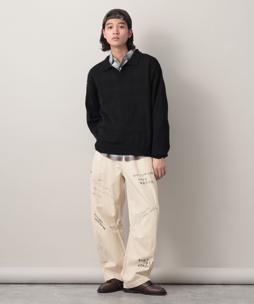 RAGEBLUE（レイジブルー）の「12oz Denim Barrel Painter Pants/カツラギデニムバレルペインターパンツ【セットアップ対応】（デニムパンツ・メンズ・ネイビー/ピンク/ホワイト・LARGE/MEDIUM）」の10枚目の写真