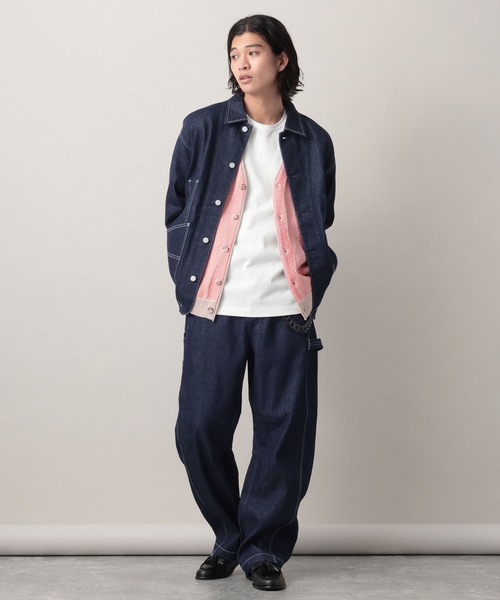 RAGEBLUE（レイジブルー）の「12oz Denim Barrel Painter Pants/カツラギデニムバレルペインターパンツ【セットアップ対応】（デニムパンツ・メンズ・ネイビー/ピンク/ホワイト・LARGE/MEDIUM）」の20枚目の写真