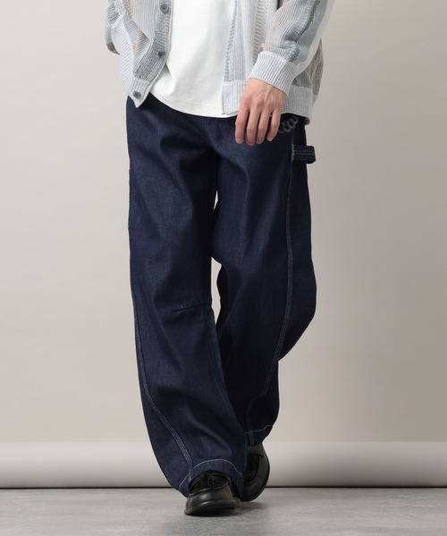 RAGEBLUE（レイジブルー）の「12oz Denim Barrel Painter Pants/カツラギデニムバレルペインターパンツ【セットアップ対応】（デニムパンツ・メンズ・ネイビー/ピンク/ホワイト・LARGE/MEDIUM）」の21枚目の写真