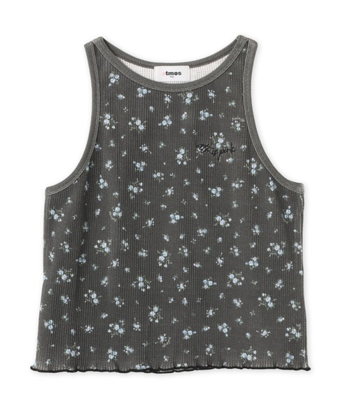 atmos pink(アトモスピンク)の「atmos pink Floral Print Tank Top / アトモス ピンク フローラル プリント タンク トップ(タンクトップ・レディース・ブラック/ホワイト・FREE)」の2枚目の写真