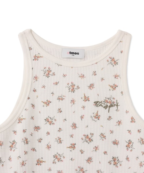 atmos pink(アトモスピンク)の「atmos pink Floral Print Tank Top / アトモス ピンク フローラル プリント タンク トップ(タンクトップ・レディース・ブラック/ホワイト・FREE)」の4枚目の写真
