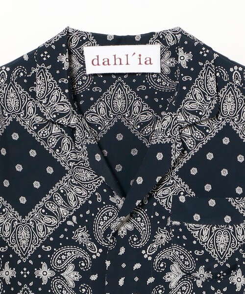 dahl'ia(ダリア)の「dahl'ia / ペイズリー シャツ(シャツ/ブラウス・レディース・ネイビー・ONE SIZE)」の3枚目の写真