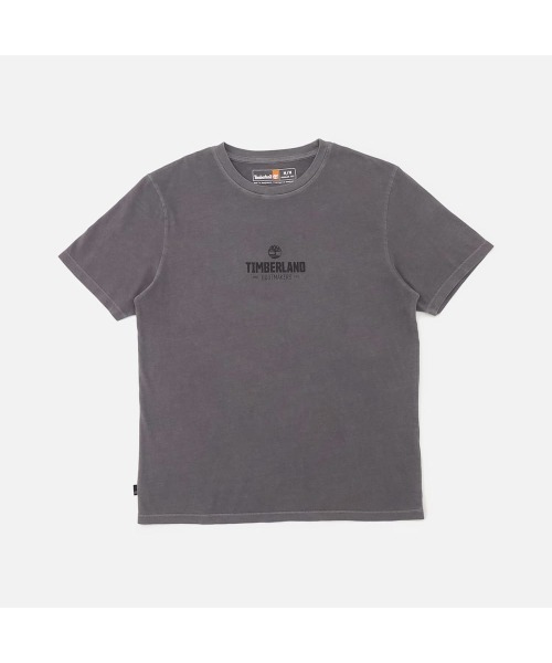 Timberland(ティンバーランド)の「ガーメント ダイ 半袖 Tシャツ メンズ(Tシャツ/カットソー・メンズ・ダークグレー・LARGE/MEDIUM/SMALL/X-LARGE/XX-LARGE)」の1枚目の写真