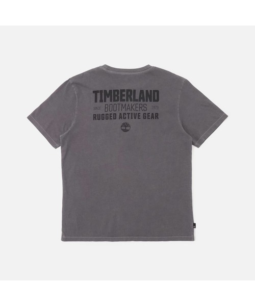 Timberland(ティンバーランド)の「ガーメント ダイ 半袖 Tシャツ メンズ(Tシャツ/カットソー・メンズ・ダークグレー・LARGE/MEDIUM/SMALL/X-LARGE/XX-LARGE)」の2枚目の写真