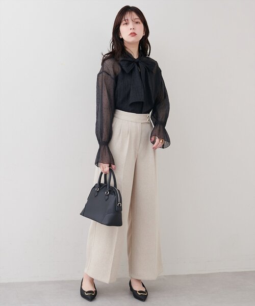 natural couture(ナチュラルクチュール)の「シアーボウタイブラウス(シャツ/ブラウス・レディース・その他4/その他3/その他2/その他1・FREE)」の19枚目の写真