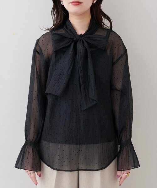 natural couture(ナチュラルクチュール)の「シアーボウタイブラウス(シャツ/ブラウス・レディース・その他4/その他3/その他2/その他1・FREE)」の20枚目の写真