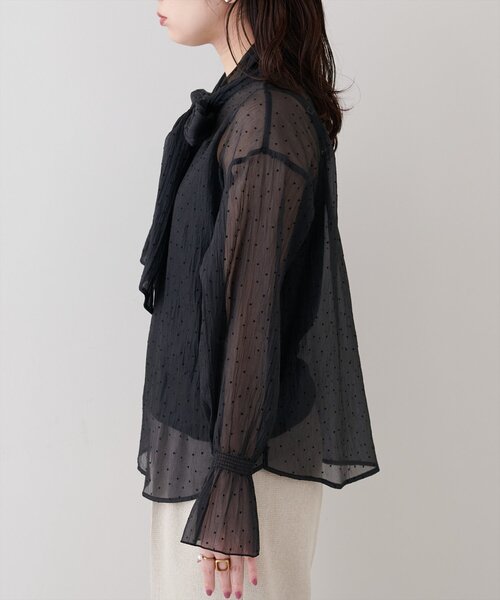 natural couture(ナチュラルクチュール)の「シアーボウタイブラウス(シャツ/ブラウス・レディース・その他4/その他3/その他2/その他1・FREE)」の21枚目の写真