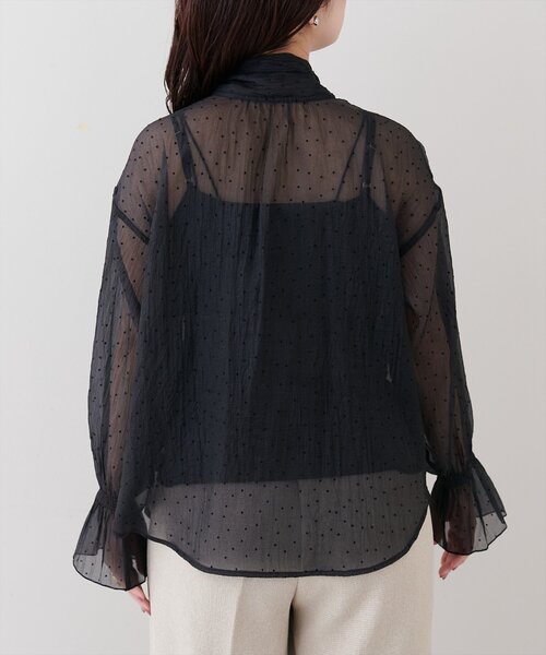 natural couture(ナチュラルクチュール)の「シアーボウタイブラウス(シャツ/ブラウス・レディース・その他4/その他3/その他2/その他1・FREE)」の22枚目の写真