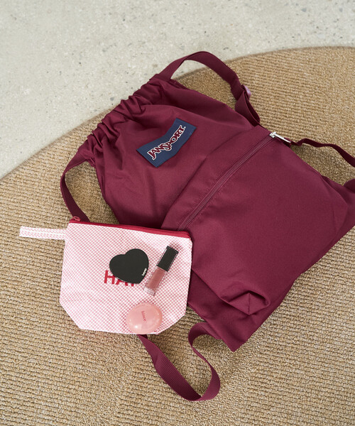 FREAK'S STORE（フリークスストア）の「限定展開 JANSPORT/ジャンスポーツ DRAW SACK/ドローサック（バックパック/リュック・レディース・ブラック/レッド/レオパード/ネイビー・ONE SIZE）」の4枚目の写真