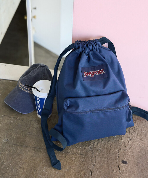FREAK'S STORE（フリークスストア）の「限定展開 JANSPORT/ジャンスポーツ DRAW SACK/ドローサック（バックパック/リュック・レディース・ブラック/レッド/レオパード/ネイビー・ONE SIZE）」の13枚目の写真