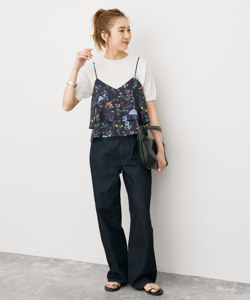 TICCA / ティッカ 別注フラワープリントビスチェ*（シャツ/ブラウス