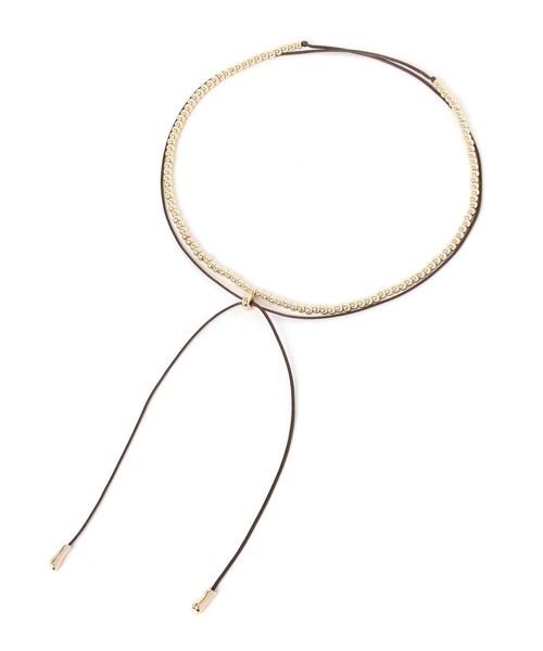 LOWRYS FARM(ローリーズファーム)の「コードスライドチョーカーネックレス 647309(ネックレス・レディース・ゴールド/シルバー・FREE)」の2枚目の写真