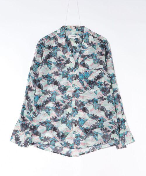 sulvam（サルバム）の「sulvam/サルバム/アロハロングシャツ（シャツ/ブラウス・メンズ・ピンク/モスグリーン・M/L/S）」の2枚目の写真