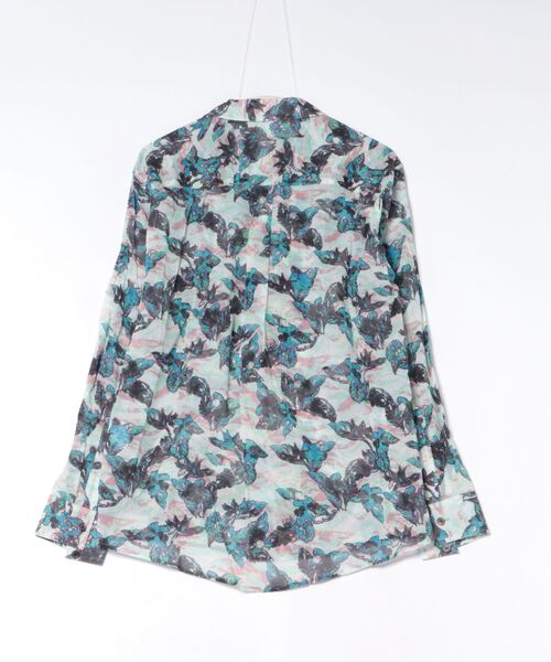 sulvam（サルバム）の「sulvam/サルバム/アロハロングシャツ（シャツ/ブラウス・メンズ・ピンク/モスグリーン・M/L/S）」の3枚目の写真