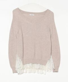 CHEMICAL OVERDYE LACE SWEAT TOP（スウェット）｜Ameri（アメリ）の