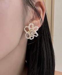 パールフラワーピアス