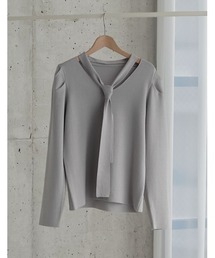 [2026S/S PRE ORDER][MEISM by Re:EDIT]スウェットライクボウタイVネックニット