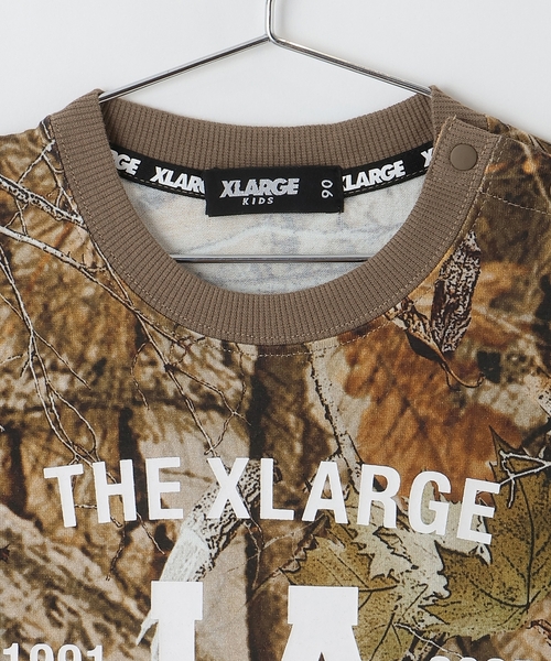 XLARGE KIDS(エクストララージキッズ)の「ツリーカモ柄 半袖Tシャツ(Tシャツ/カットソー・キッズ・ブラック/カーキ・140cm/130cm/120cm/110cm/100cm/90cm)」の4枚目の写真