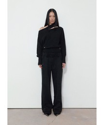 BOHEMSEO（ボヘミアンソウル）の「NECK CUTOUT SLIMFIT KNIT（ニット/セーター）」