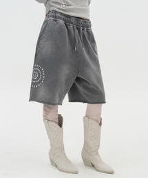TYPESERVICE（タイプサービス）の「Washed Hotfix Shorts [Charcoal]（スウェットパンツ）」