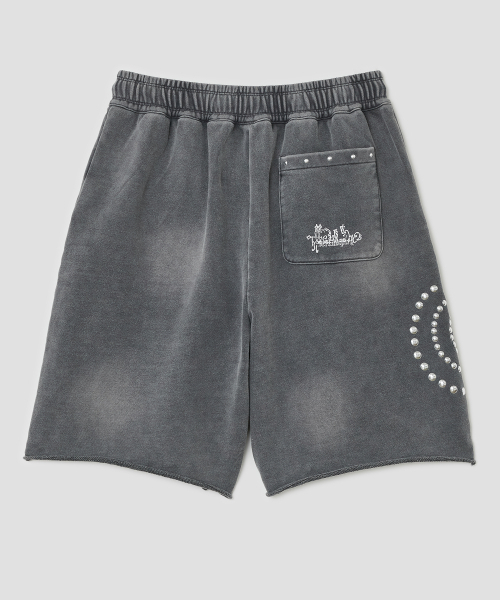 TYPESERVICE（タイプサービス）の「Washed Hotfix Shorts [Charcoal]（スウェットパンツ・レディース・その他・FREE）」の3枚目の写真