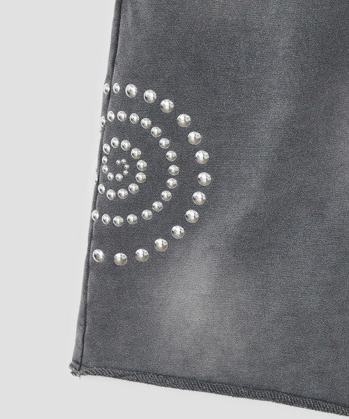 TYPESERVICE（タイプサービス）の「Washed Hotfix Shorts [Charcoal]（スウェットパンツ・レディース・その他・FREE）」の5枚目の写真