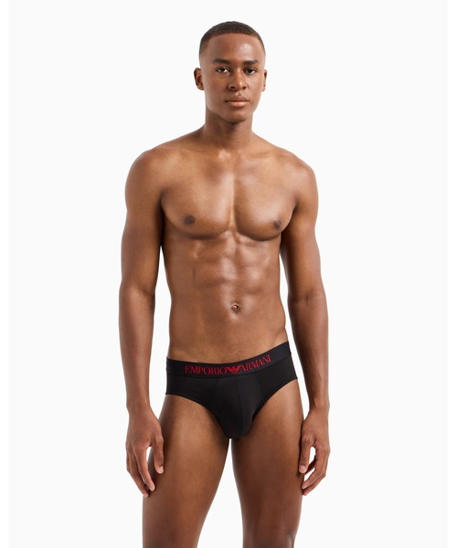 EMPORIO ARMANI ブリーフ M ブラック4枚セット EMPORIO ARMANI ブリーフ M ブラック4枚セット 【公式通販】