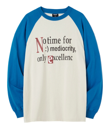 URBANAGE | ノータイム ナグランロングスリーブ_ブルー(Tシャツ/カットソー)