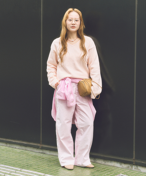 FRAMeWORK（フレームワーク）の「≪追加≫ライトミリタリースラブベイカーパンツ 2（カーゴパンツ・レディース・オリーブ/ピンク系その他・40/38/36）」の5枚目の写真