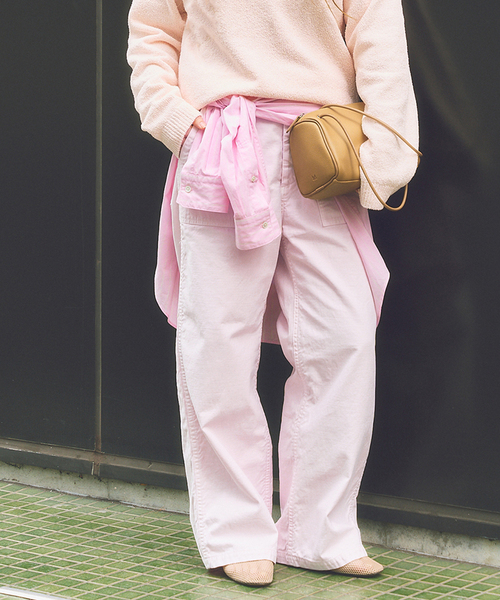 FRAMeWORK（フレームワーク）の「≪追加≫ライトミリタリースラブベイカーパンツ 2（カーゴパンツ・レディース・オリーブ/ピンク系その他・40/38/36）」の6枚目の写真